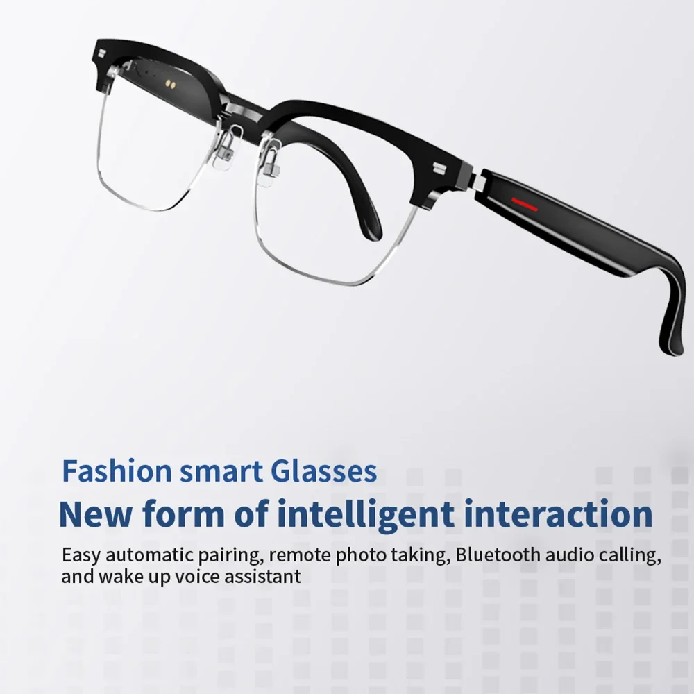 Fotocamera Smart Glasses Bluetooth Call Voice Assistant ascolta occhiali da musica occhiali da sole polarizzati sportivi intelligenti occhiali