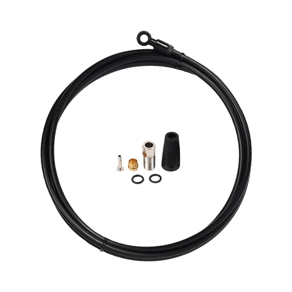 Cycling Brake Tube MTB Brake Hose For Various Cycling Conditions 7075 Aluminum Alloy Robust Rubber Material Leak Proof Structure