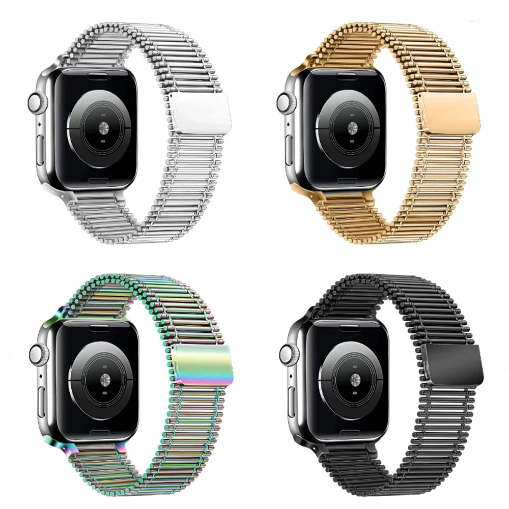 Magnetic Loop Bracelet for Apple Watch Band 45mm 41mm 44mm 40mm 49mm 42mm 38mm Metal Strap iWatch Series Ultra 9 8 7 6 5 4 3 SE