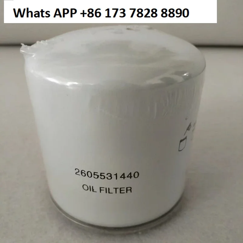 Screw air compressor oil filter element 2605530180/2605531440 compressor filter element maintenance