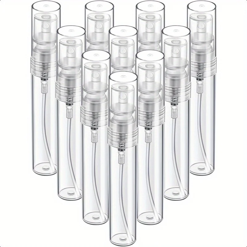 10pcs 2ml 3ml 5ml Mini Plastic Spray Bottle Small Cosmetic Packing Atomizer Perfume Bottles Atomizing Vaporisa Liquid Containers
