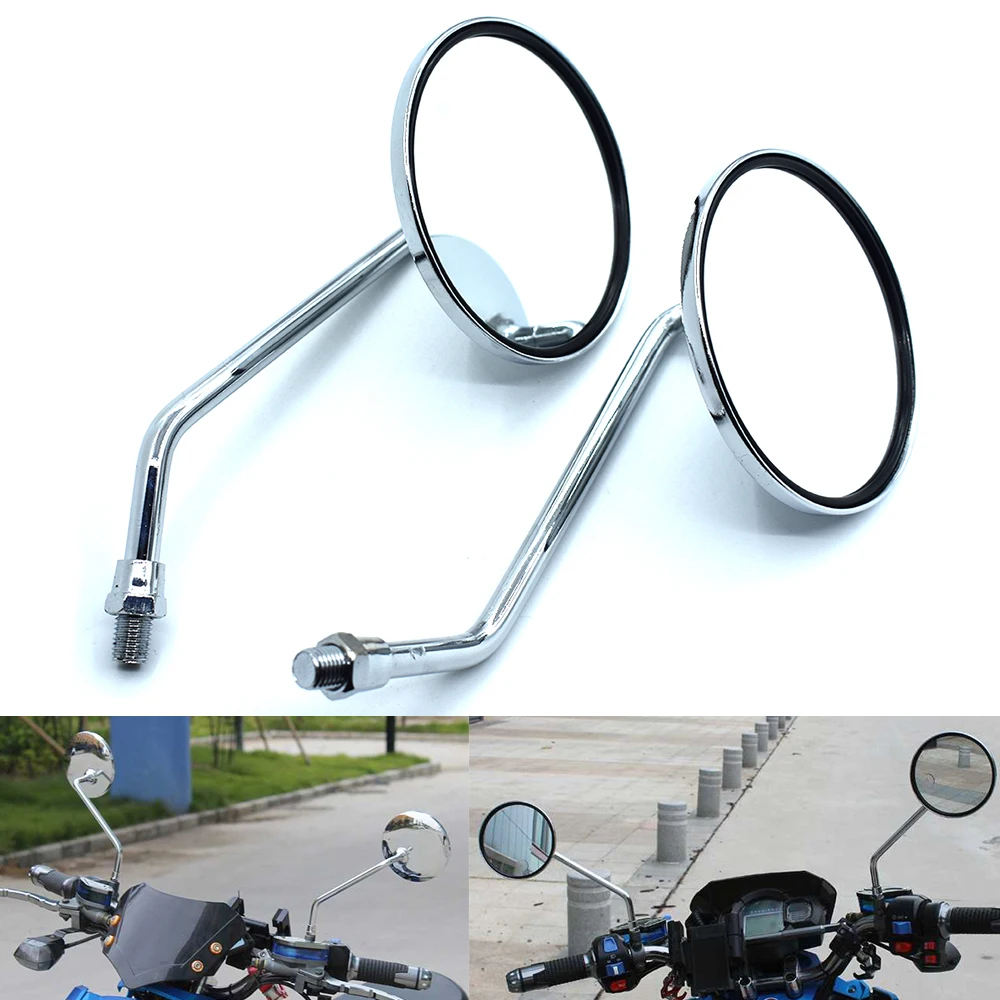 Universal Motorcycle Back Side Mirrors 10mm Motorbike Rear View Mirror For YAMAHA YZF R1 R6 R6S YZF-R25 YZF-R3 YZF R125 YZF-R5