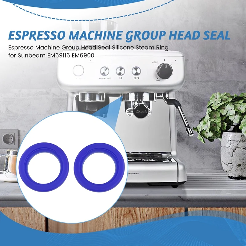 Top Deals Espresso Machine Group Head Seal Silicone Steam Ring For Sunbeam EM69116 EM6900