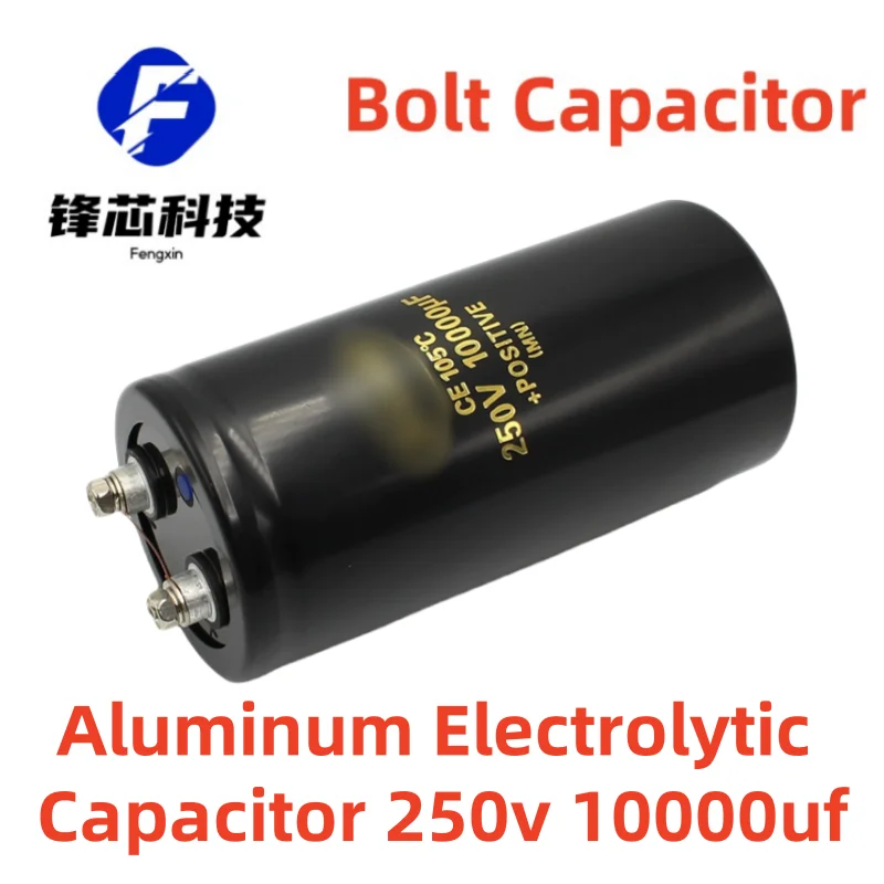 

250v 10000uf 63.5x130 Aluminum Electrolytic Capacitor Inverter Welder Screw Foot Bolt Capacitor