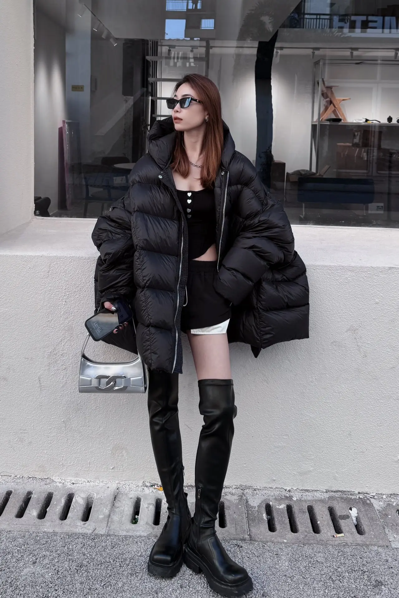 feather coats warm winter korean Long padding clothing oversized luxury White goose down down coats Women\'s winter down jacket