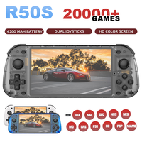 NEW 5.1 Inch R50S Retro Games Console IPS Screen 4200mAh Long-lasting Battery Portable Pocket Video Player Games 128G Boy Gifts