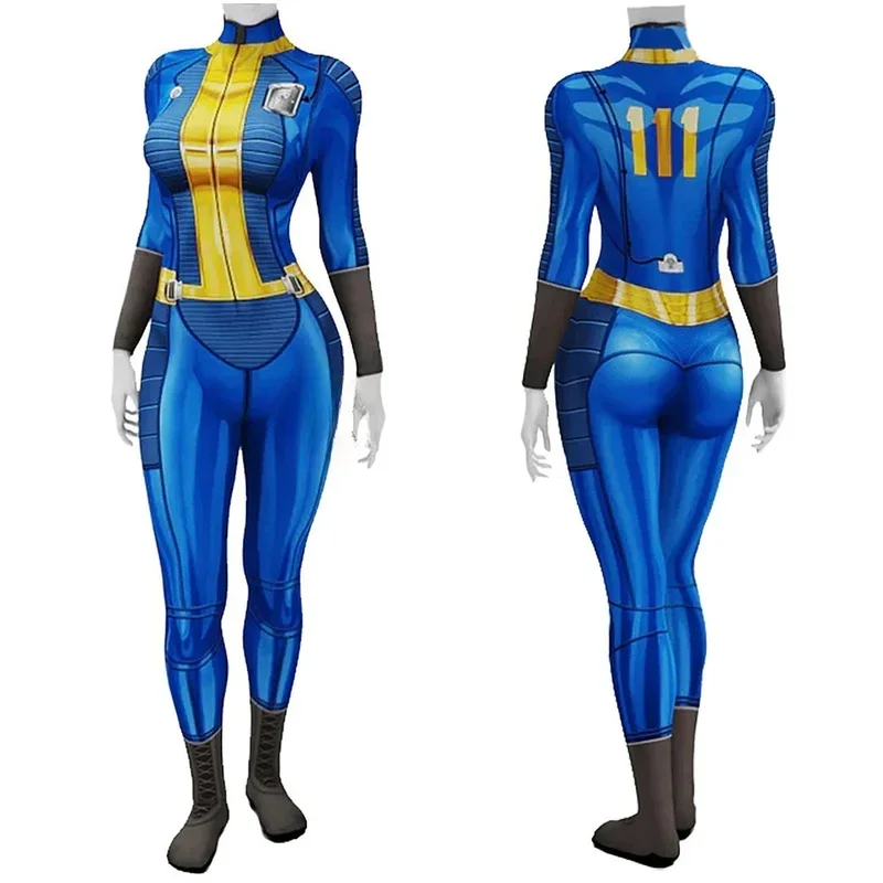 Autunno Cosplay Outfit Lucy Costume Vault 33 Sorvissuto femminile Vestito Vault 76 Tuta Vault 111 Halloween Party Donna Uomo Nuovo Arr #   1