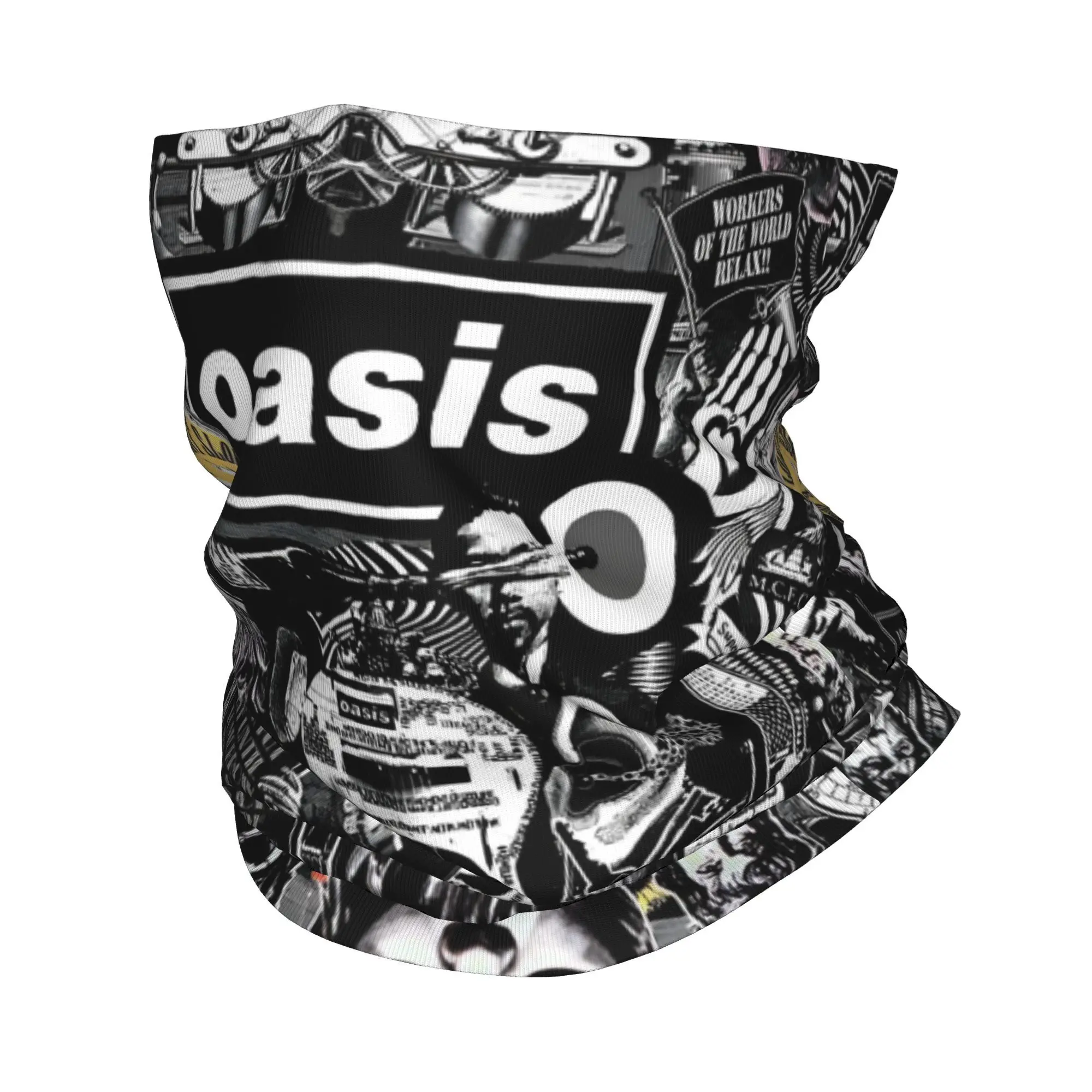 

Custom O-Oasises British Rock Band Bandana Neck Gaiter for Ski Cycling Men Women Wrap Scarf Punk Balaclava Warmer
