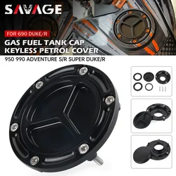 Gas Fuel Tank Cover For 690 Duke/R 950 Adventure/S/R ADV 990 Super Duke/R Motorcycle Accessories Gas Tank Fuel Cap Keyless CNC