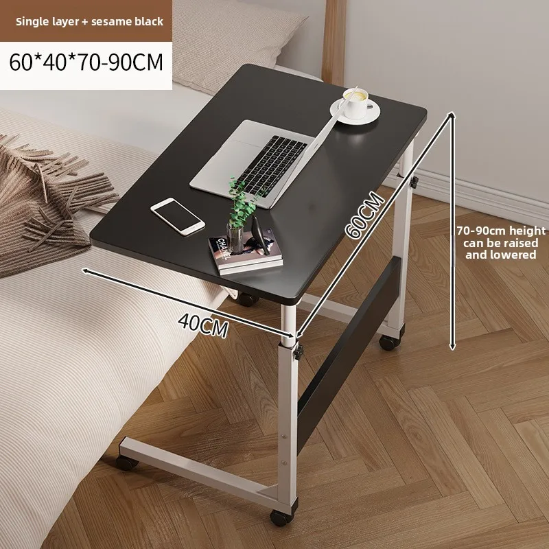 

Металлический столик для кровати, прикроватный столик, столик для дивана, подъемный складной столик, прочный и долговечный.