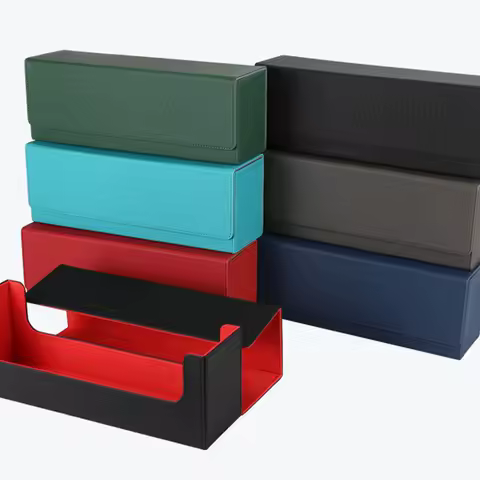 2pieces Card Deck Storage Box Multiple Uses Collectible Trading Cards Holding Box Suitable For Football Card Game Card Organizer