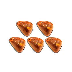 5* 12V Amber Top Cab Roof Marker Clearance Lights for Ford E150 E250 E350 E450 F250 F350 F450 F550 F650 F750 1999-2016