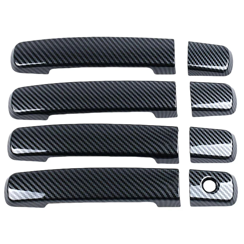 For Nissan Altima 2008 2009 2010 2011 2012 Carbon Fiber Chrome Silver Bright Black Door Handle Cover Car Decoration Accessories view 3