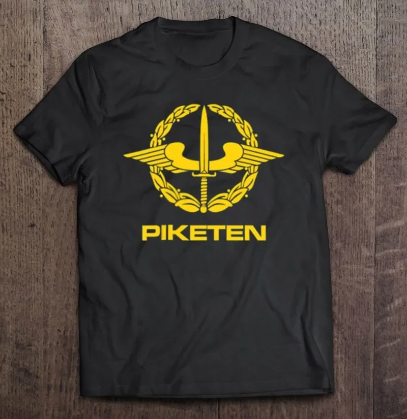 السويد Piketen سياسات القوات الخاصة السويدية Swat الرجال تي شيرت قصير الأكمام عادية س الرقبة الرجال التي شيرت