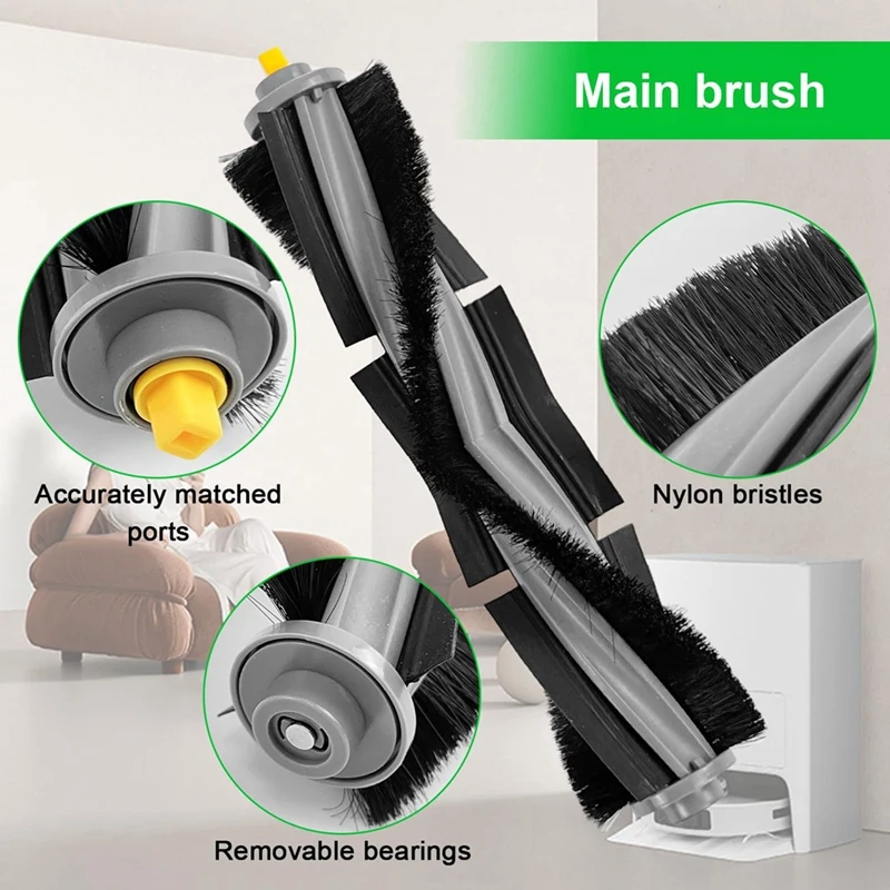 Do odkurzaczy robotów Ecovacs Deebot T20 Omni Główne szczotki boczne Filtry HEPA Ściereczka do mopa Worki na kurz Części zamienne