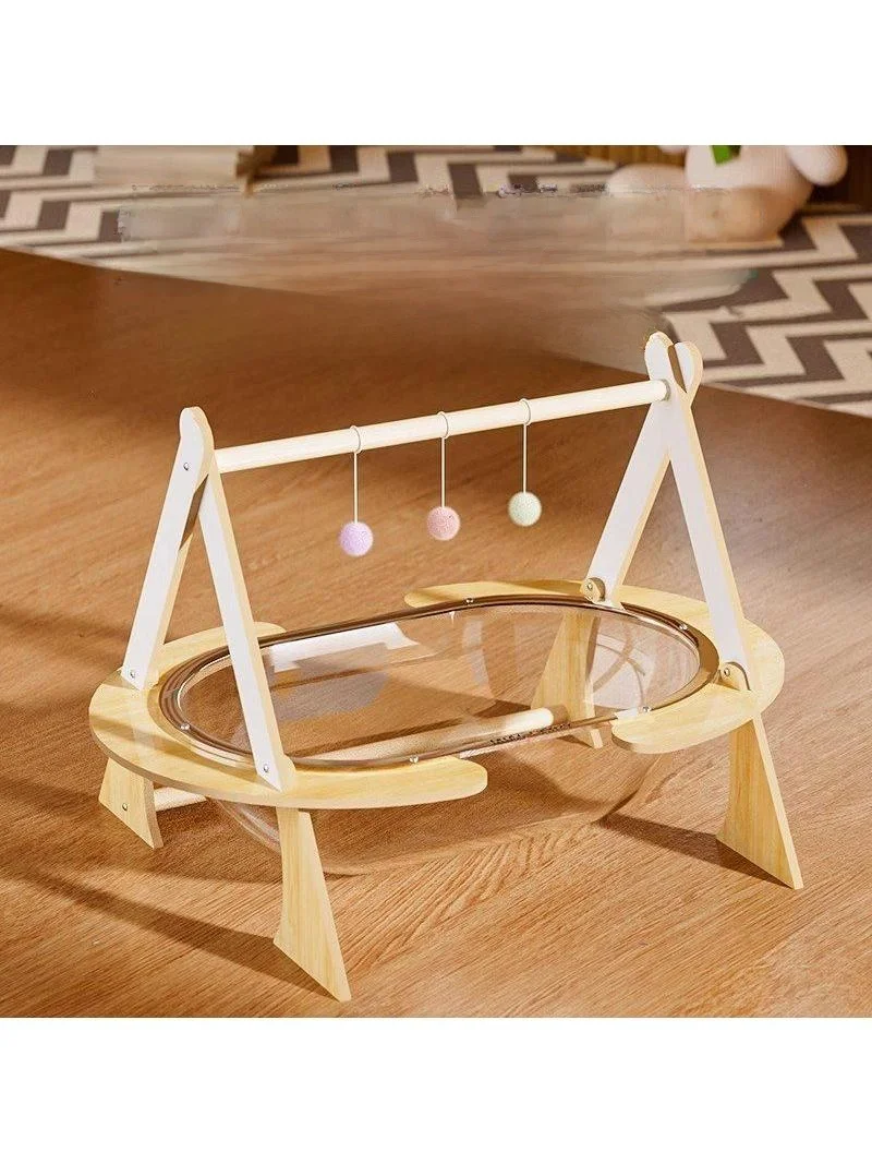 

Large Size Wooden Bed Swing Pet Hammock All Season Cradle Nest Suitable for Cats Home Pet Supplies Beds