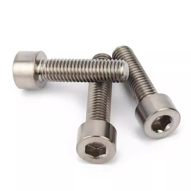 TA2 Titanium Hexagon Socket Cap Head Screws Allen Bolts DIN912 M1 6 M2 M3 M4 M5 Sizes Corrosion Resistant High Strength Fastener