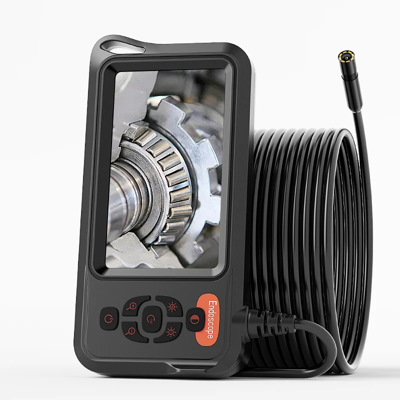 

Ручной эндоскоп IPS длиной 1-30 м, 4,3 дюйма, 1080P HD, инспекционная камера, жесткий кабель 8 мм и водонепроницаемость IP67, для обслуживания трубопроводов и вентиляции