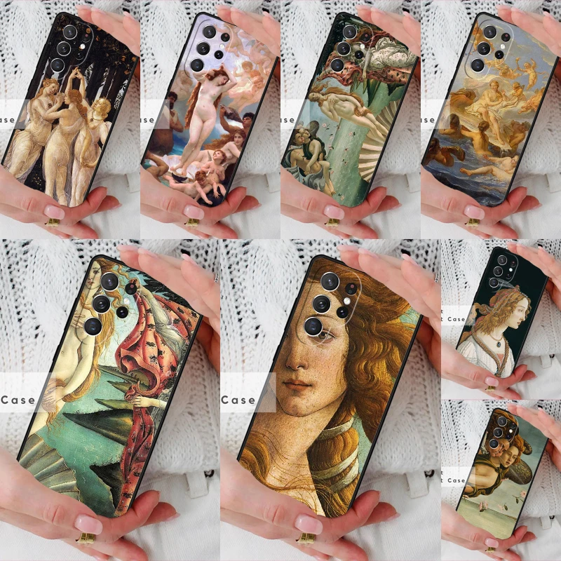 Art Paintings The Birth Of Venus Phone Cover Case for Samsung Galaxy S26 Ultra S20 FE Note 10 S24 S23 S21 S25 Plus S22