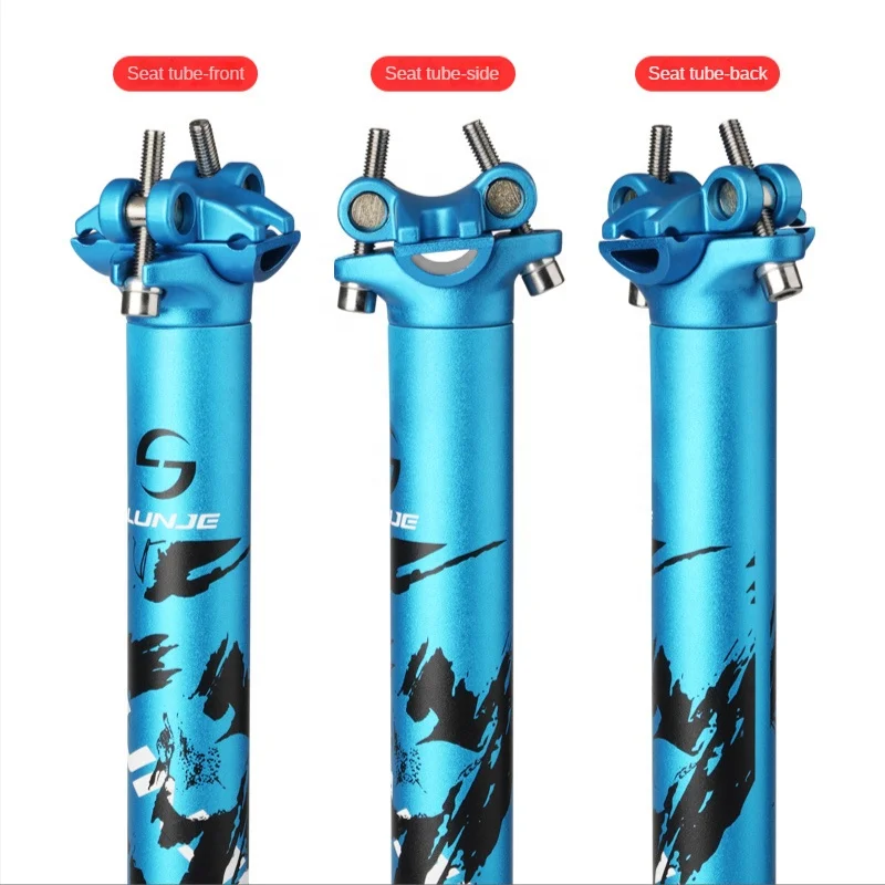 LUNJE Source Manufacturer MTB Bike Seat Tube 27.2/30.9/31.9 * 400mm Aluminum Alloy Seat Post