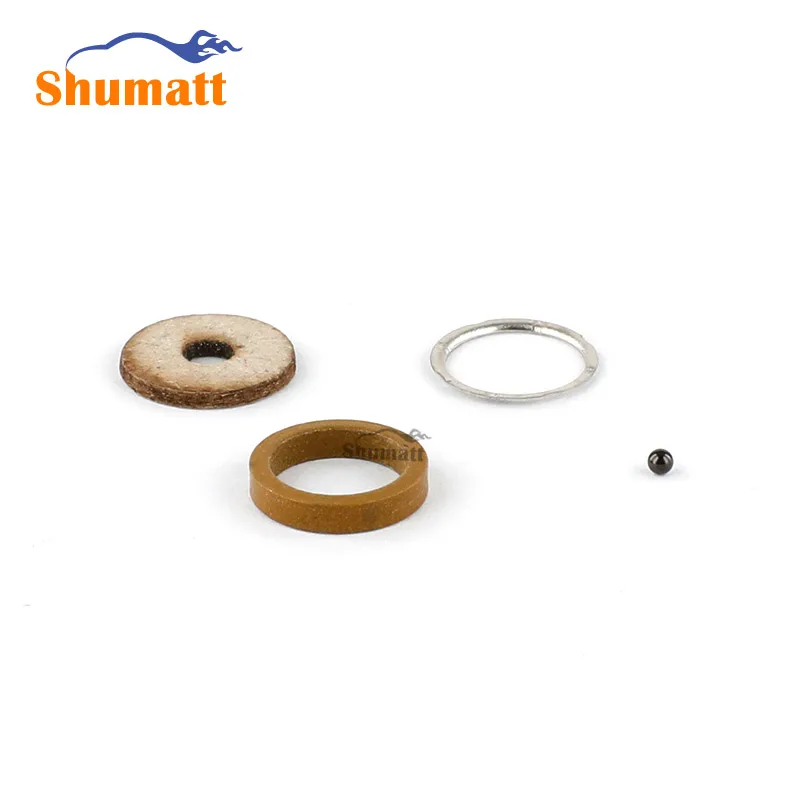 Shumatt F00VC99002 Fuel Injector Overhaul Kit Sealing Rings Black Ceramics Ball 1.5mm For Fuel Injector