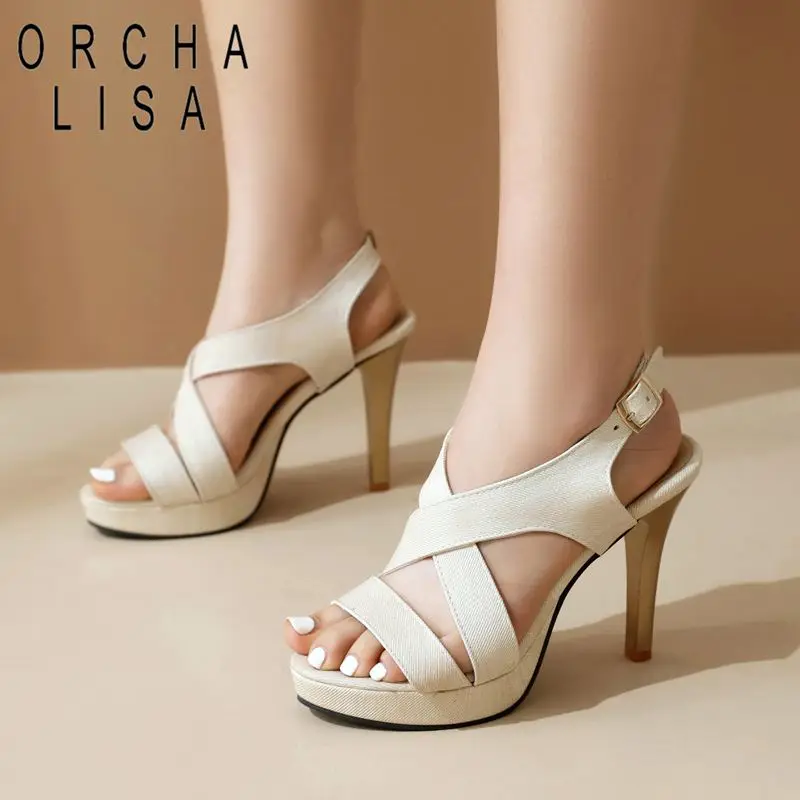 ORCHALCraw-Sandales ouvertes pour femmes, chaussures de rencontre sexy, nouvelle collection d'été 2024, grande taille 46 47 48