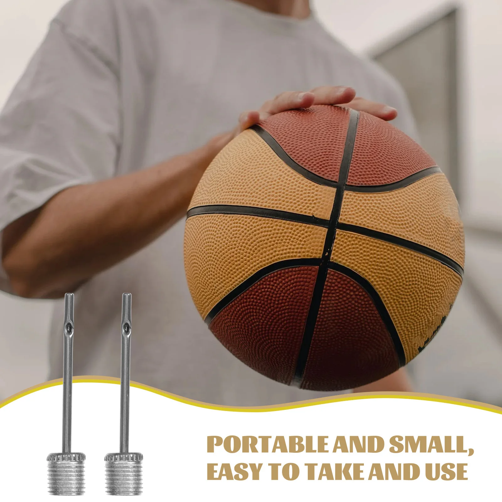 

2Sets Durable Inflation Needle Kit for Car Bicycles Balls Adaptors Fit Most Pumps Easy Use Inflator Adapter Adapter Set