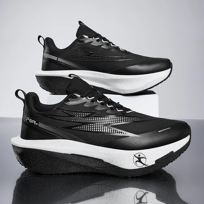 

New Men's Running Sneakers Anti-slip Cushioned Comfortable Racing Training Running Shoes Mesh Tennis Shoes Casual for Women