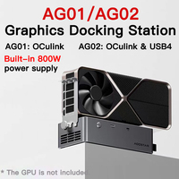 SZBOX AG01/AG02 OCulink Graphics Docking Station Buit-in 800W Battery 3*8pin Graphics Card Power Connectors PCIE x16 TDP 650W