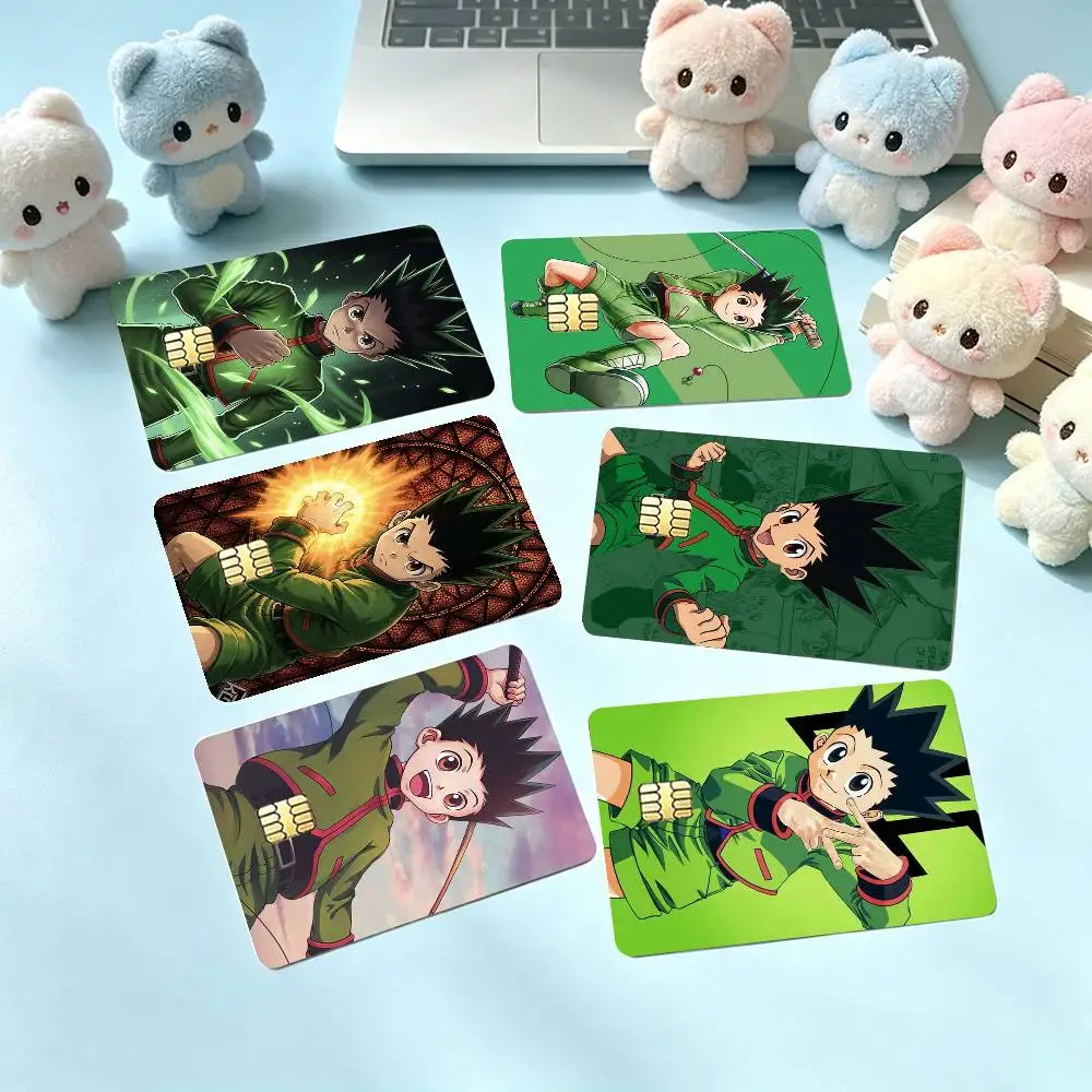 Hunter × Hunter Gon F-Freecss Credit Card HD Stickers Small Chip Waterproof Sticker Game Card Decal Gift