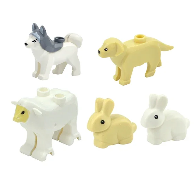 Animali figure Classic Building Block City Deer Owl Goat Tiger Eagle Zoo accessori per la fattoria fai da te Brick bambini giocattolo per bambini