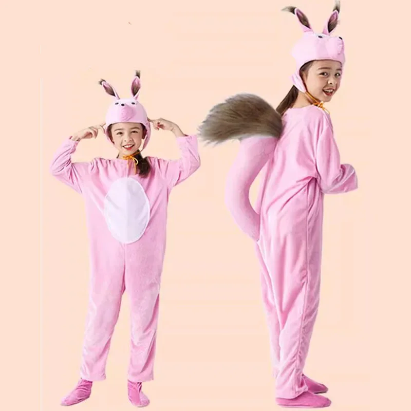 Combinaison Pyjama Enfant Animal Cosplay – Flanelle Ultra Douce, Parfaite Pour Halloween, Noël Ou Soirées Pyjama