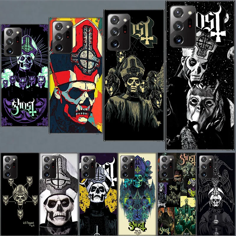 Ghost Papa Emeritus TPU Case for Samsung A55 A35 A25 A15 A05S Note 20 Ultra 10 Lite 9 8 M52 M51 M32 M31 M21 J8 J6 J4 Phone Cov