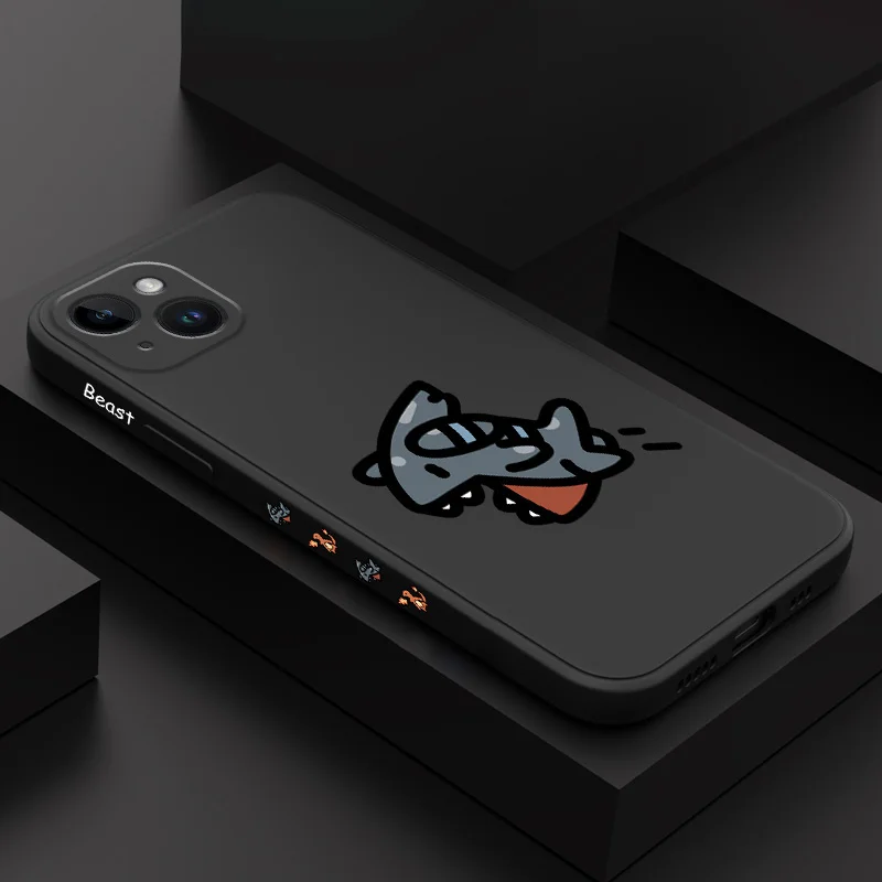 Dinosaur Monster Phone Case For iPhone 17 16 15 14 13 12 11  Plus Pro Max Mini Silicone Cover