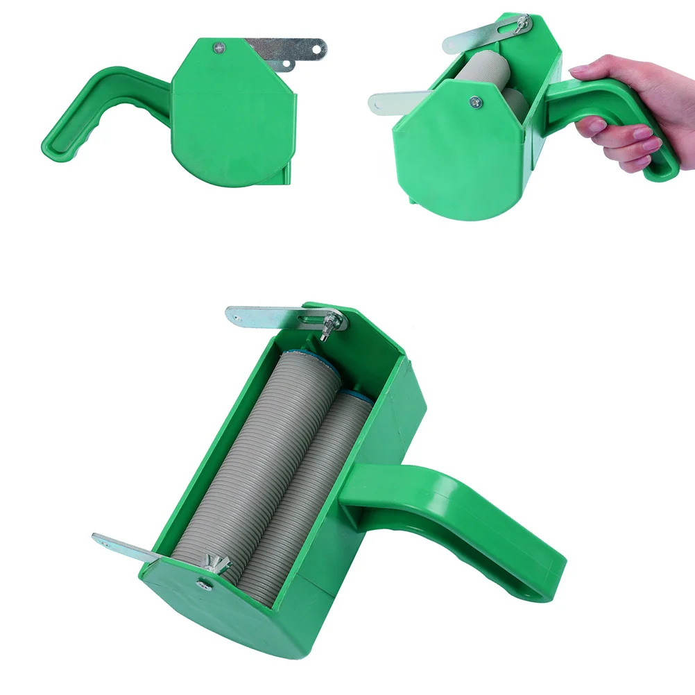 أداة طلاء مزخرفة برأس بلاستيكي أخضر لطباعة ورق الحائط لأثاث سقف الجدار وطلاء آلة مطاطية قابلة لإعادة الاستخدام #3