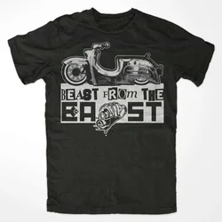Beast From The East T-Shirt Schwalbe KR50 KR51 Motorcycle Roller Moped Lustig Simson