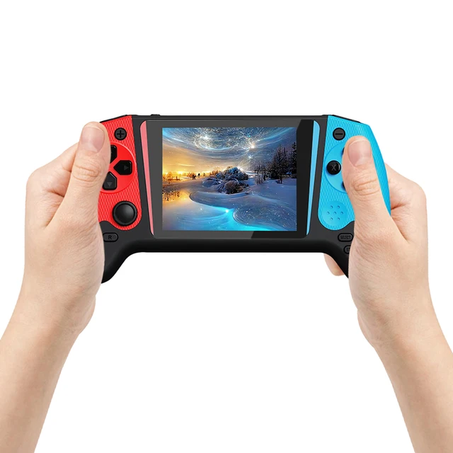 Retro Handheld Game Console 3.5inch LCD Screen Video Game Console Built-in 500 Games TV Connect for Single Player 3