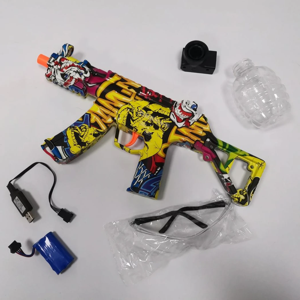 Pistole a sfera in plastica automatiche Pistole a idrogel Pistole a sfera in gel di pirata per giochi all'aperto giocattolo con fucile elettrico in gelatina
