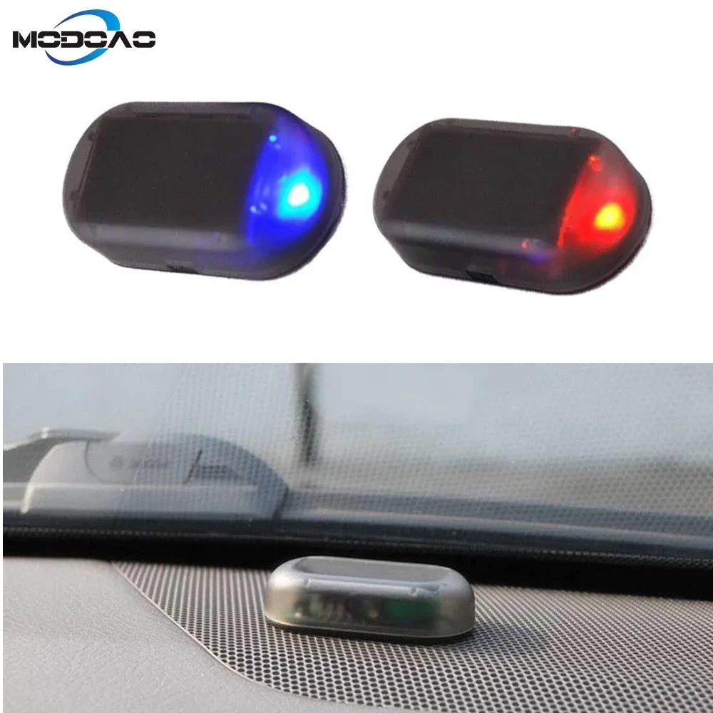 

Warning Anti-Theft Caution Lamp LED Car Security Light Solar Powered Simulated Dummy Alarm Wireless Flashing Imitation