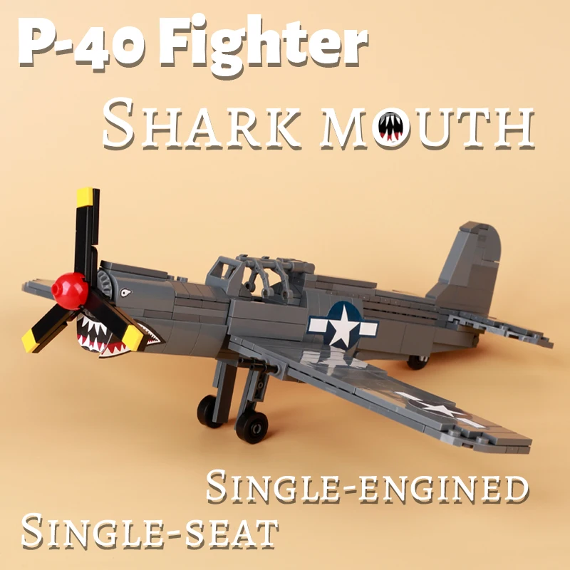WW2 German US Military Fighter Aircraft Building Blocks Soviet  Army Soldier Figures Fokker DR-1 Plane MOC Model Bricks Kids Toy