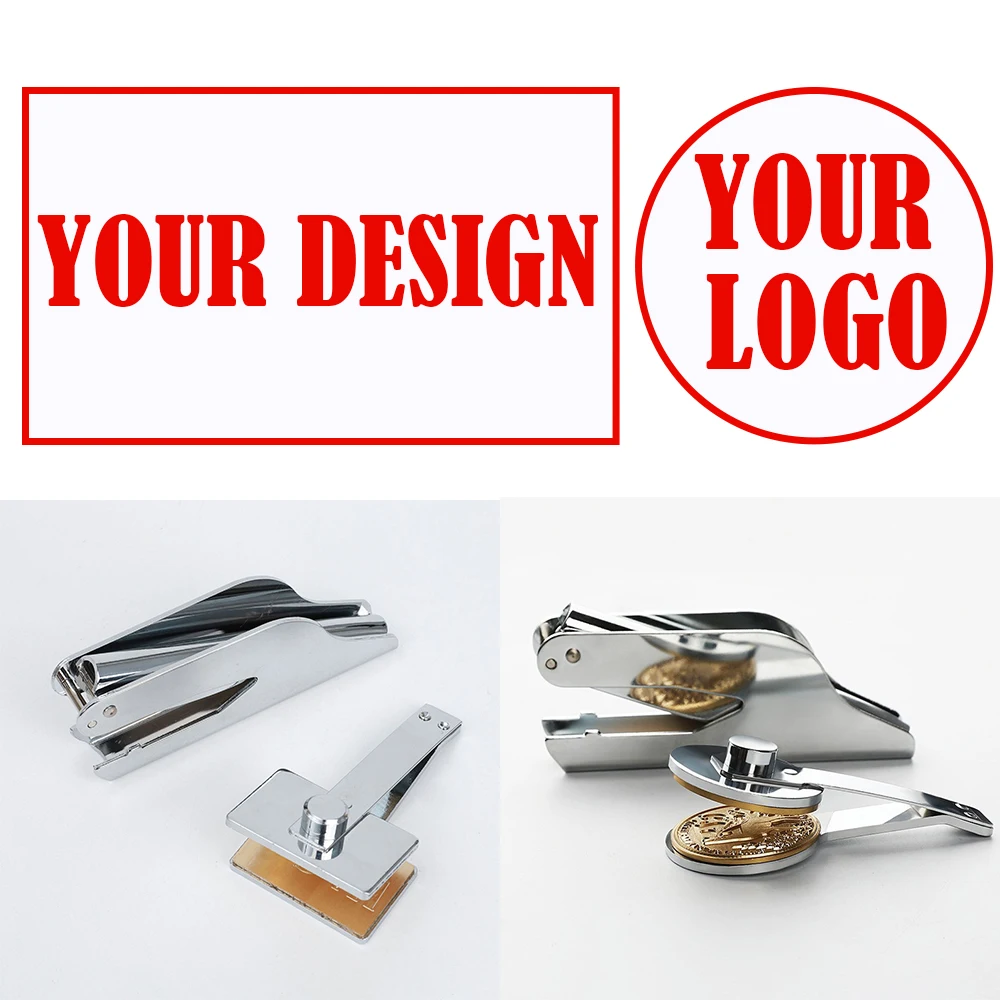 Customized Embosser Stamp Library Book Private Logo Customization Wedding Invitation Envelope Head Letter Embossing Stamp