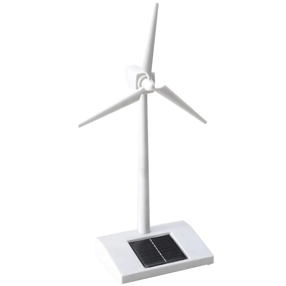 Solar Powered Desktop Model-Solar Powered Windmills Wind Turbine for Kid Education Model Electronic Farm Windmill Teaching Decor