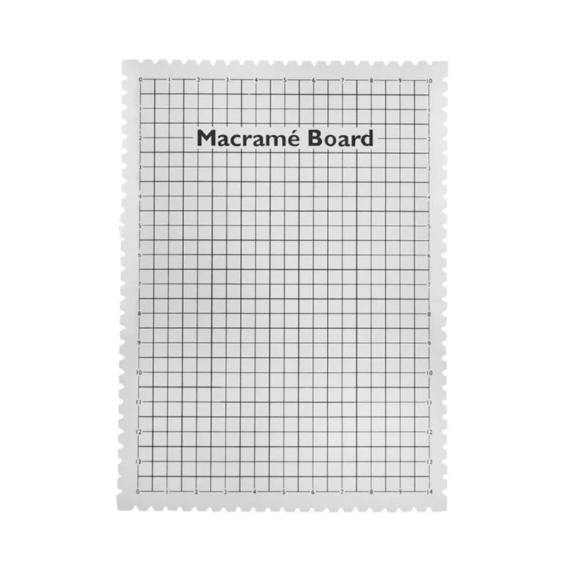 

Large Macrames Board with Grids Macrames Project Board Portable Braiding Board