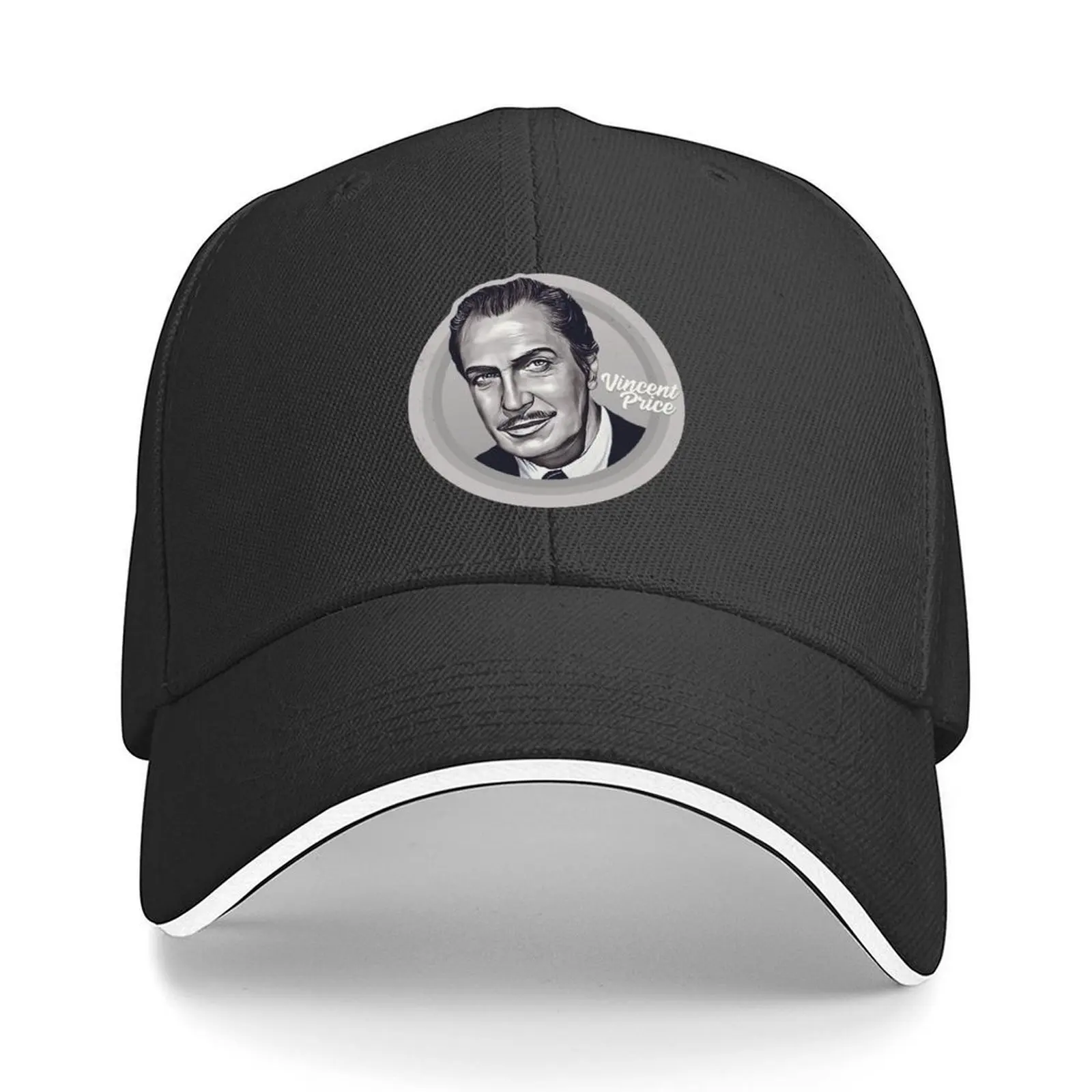 

Vincent Price Baseball Cap funny hat Snap Back Hat birthday derby hat Women Men's