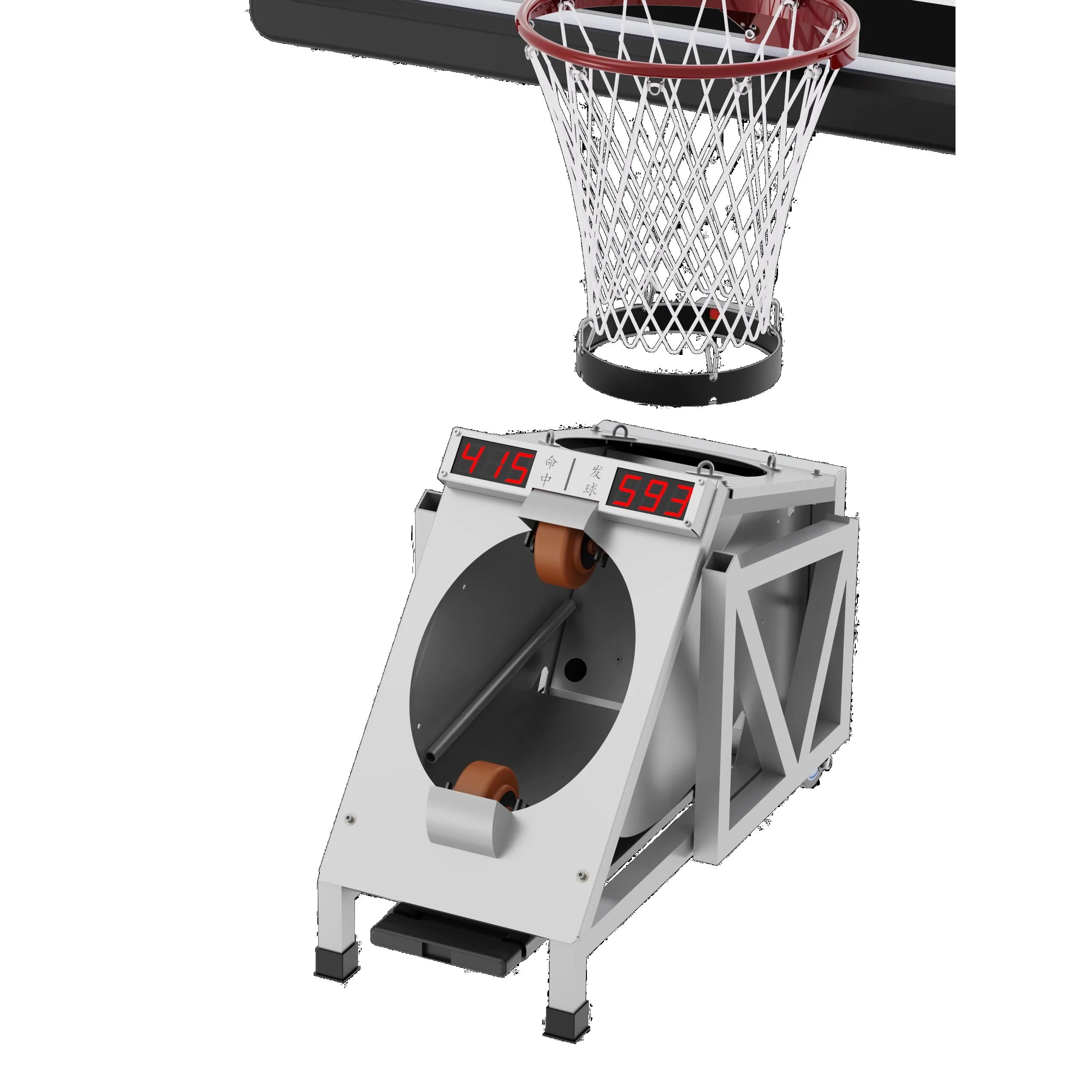 

Counting basketball serve machine, smart basket machine, statistical data, mobile phone control, portable