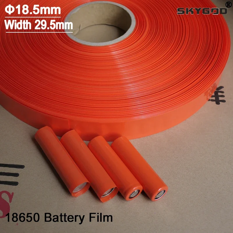 

20/50/100/250/500pcs Battery Film Tape Precut 29.5mm x 72mm PVC Heat Shrink Tube Sleeve Protector Cover For 18650 Battery Wrap