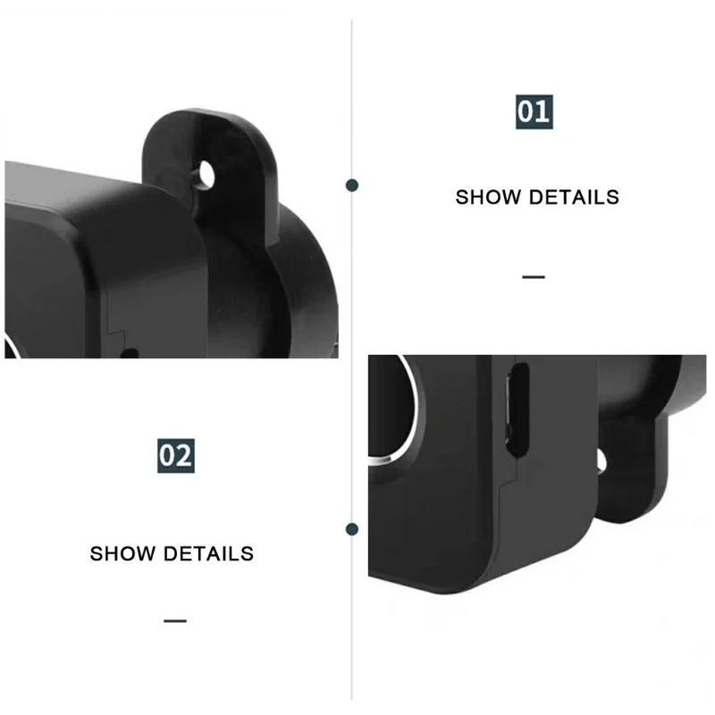 BP01 Pure Fingerprint Unlock Smart Lock Drawer Door Lock Sensor Wardrobe Locker Ultra-long Standby Power Saving