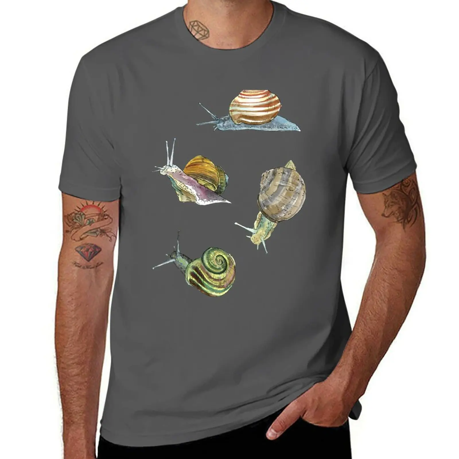 

Slippery Snails 2 T-Shirt t shirt man designer t shirts for man cotton funny mens graphic t shirts T-Shirt