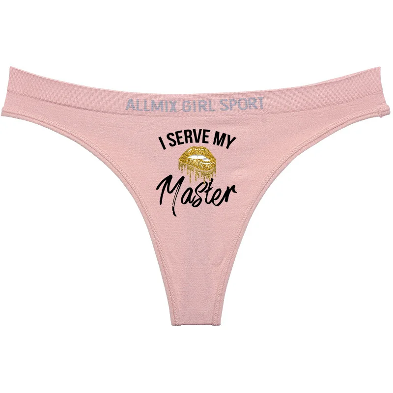 I SERVE MY MASTER Sexy Underwear for Women New Fashion Sports Fitness Seamless Girl's Panties Low Waist Traceless Ladies Brief