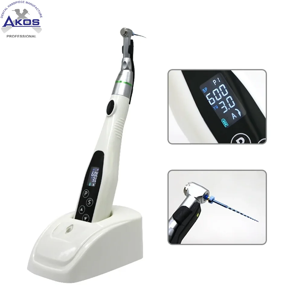 

Endodontic Instrument Dental Wireless Endo Motor Smart With LED Lamp 16:1 Standard Contra Angle Low Speed Handpiece Dentistry